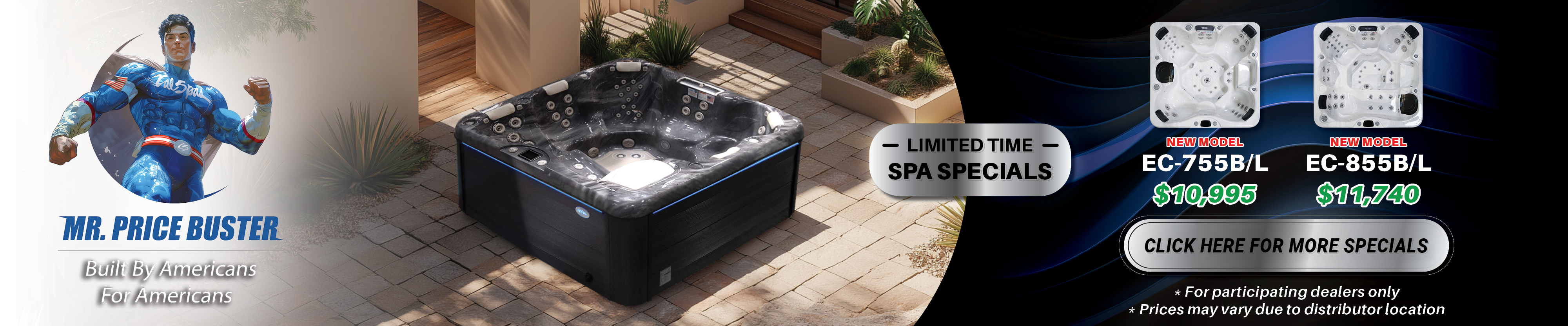 Calspas hot tub being used in a family setting - Lakeland